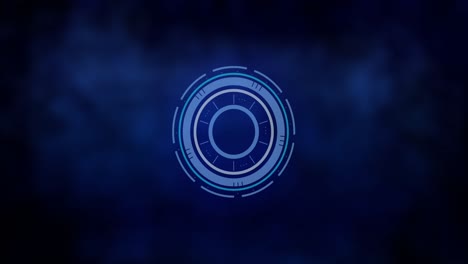 animación de escaneo de alcance y procesamiento de datos en todo el mundo