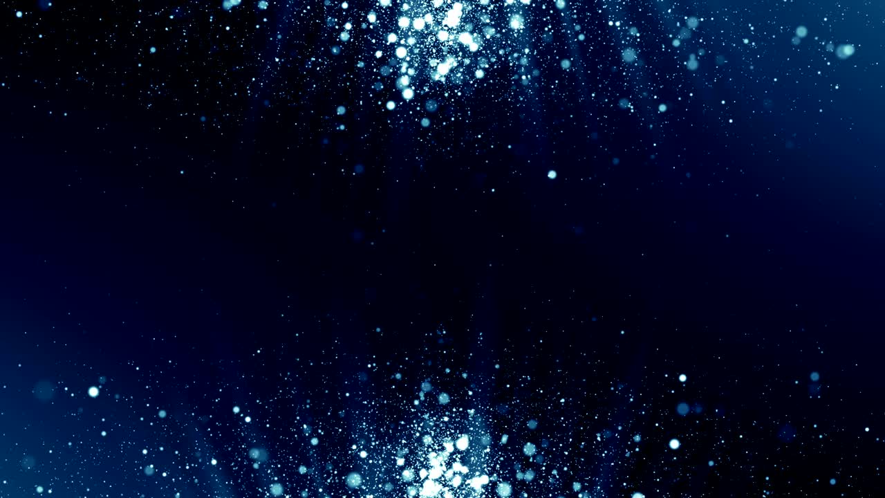 파란 먼지 입자 추상적인 빛 보케 모션 제목 영화적 배경 루프