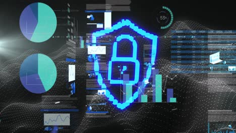 animación del candado digital y procesamiento de datos