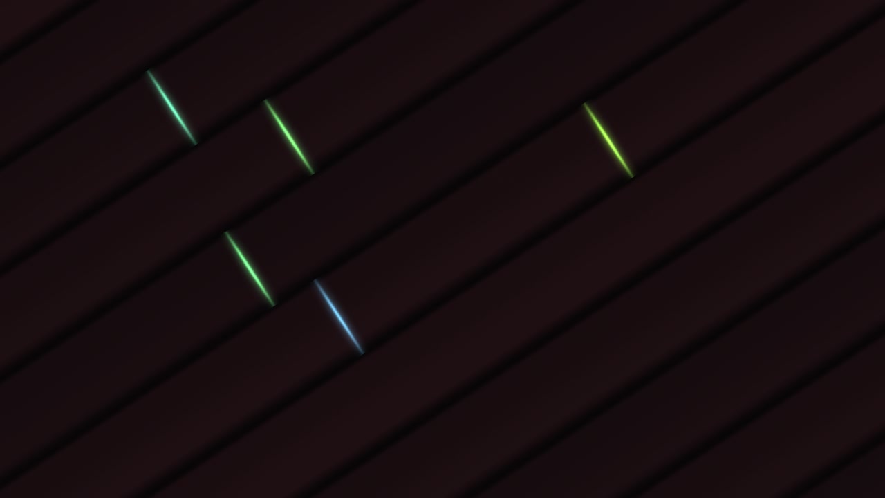 En mørk abstrakt baggrund med diagonale linjer og prisme-lignende glimt, der skaber en dynamisk, høj-kontrast visuel effekt.