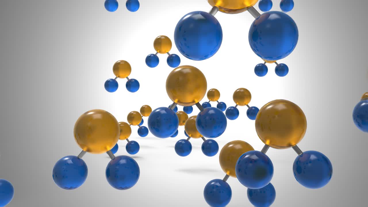 Animation of  water molecules build in 3ds max. Its a science related animation clip.