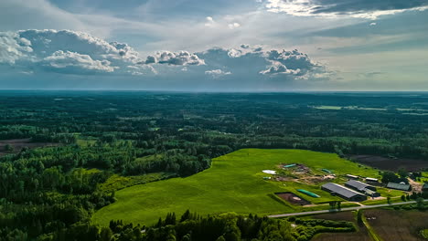 latvia national park nature outdoor aerial timelapse hyperlapse countryside clouds skyline