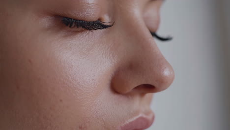 close-up portrait of a woman's face