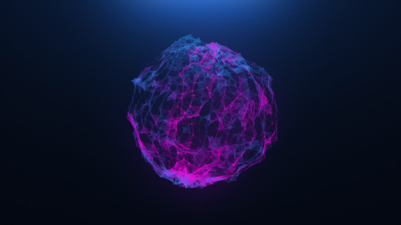esfera resplandeciente abstracta