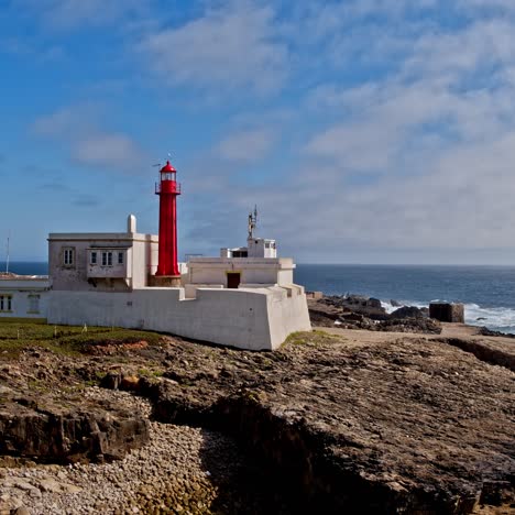 farol do cabo raso. beautiful landscape. atlantic ocean rock shore, portugal