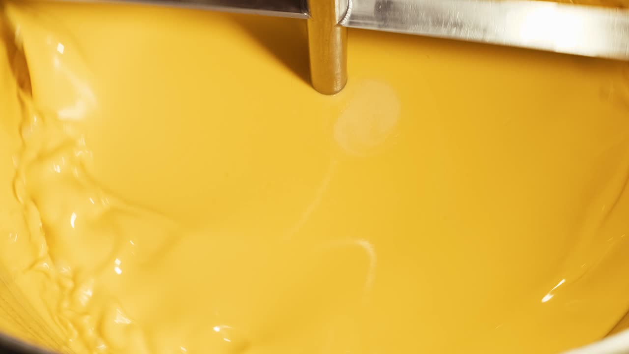 Butter production line at dairy industry