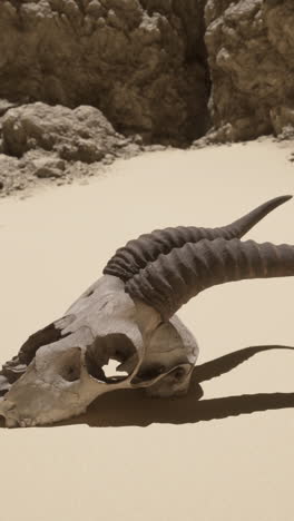 animal skull in the desert