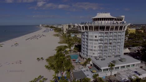 4k drone video of beautiful bellwether resort on the gulf of mexico in st