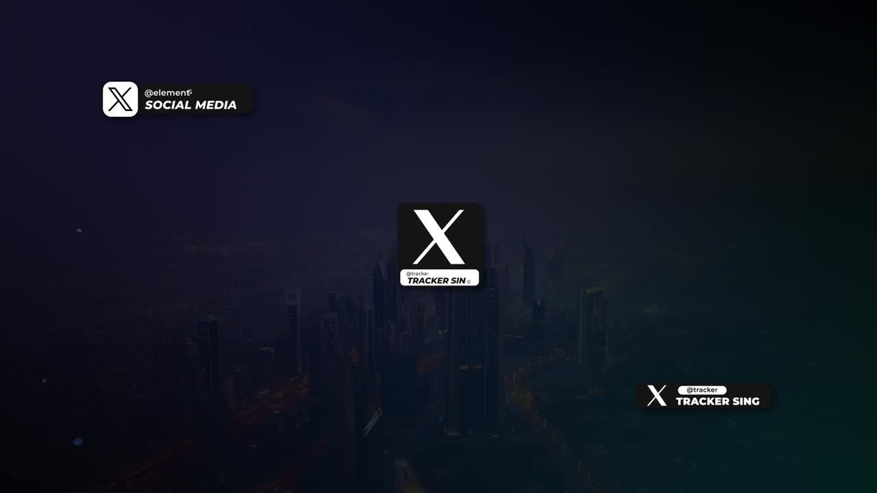 X Social Media editable customizable video template