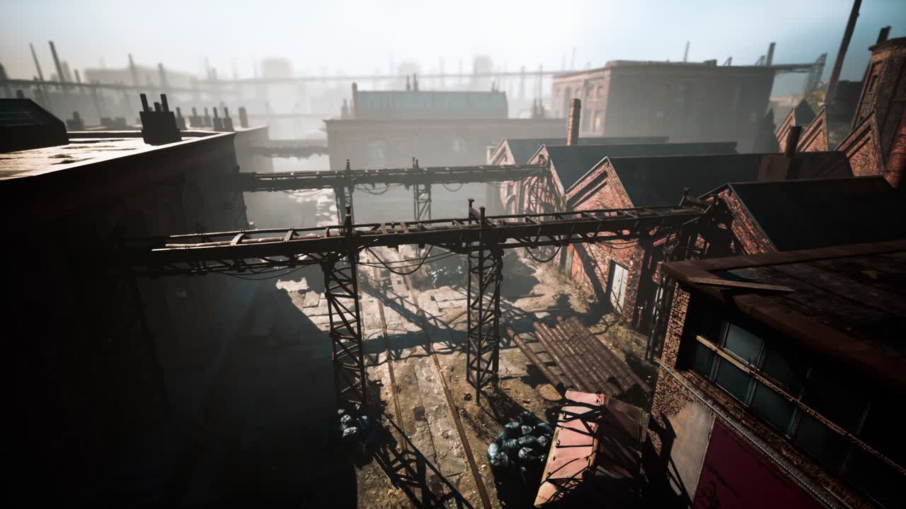 Old destroyed an abandoned factory