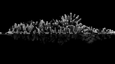 4k abstract cubic mesh.