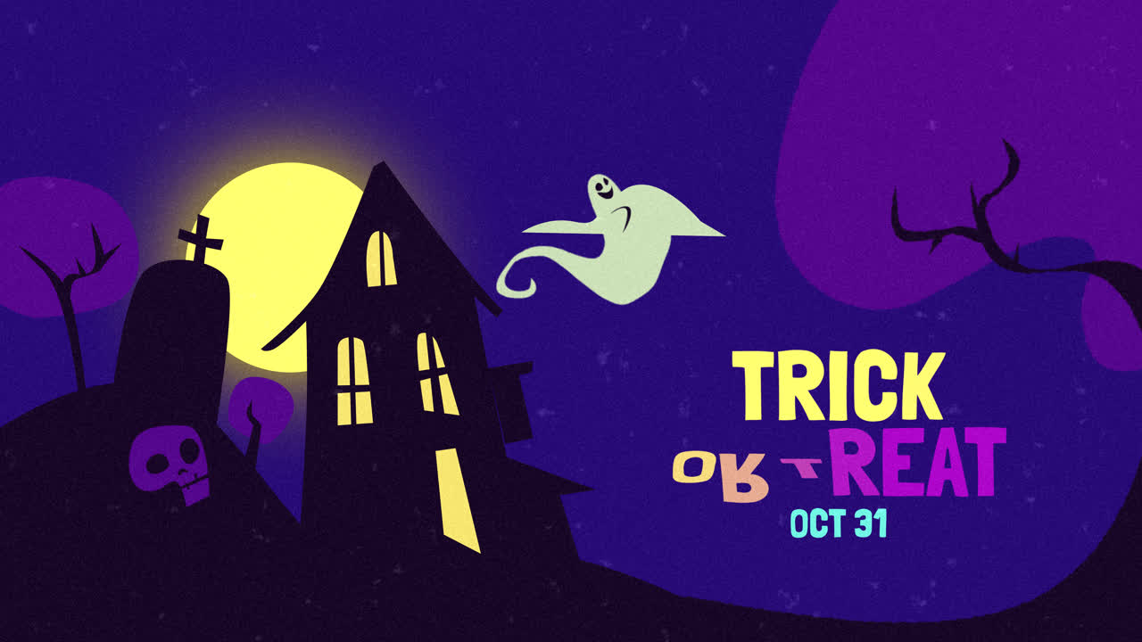 할로윈 배너의 애니메이션