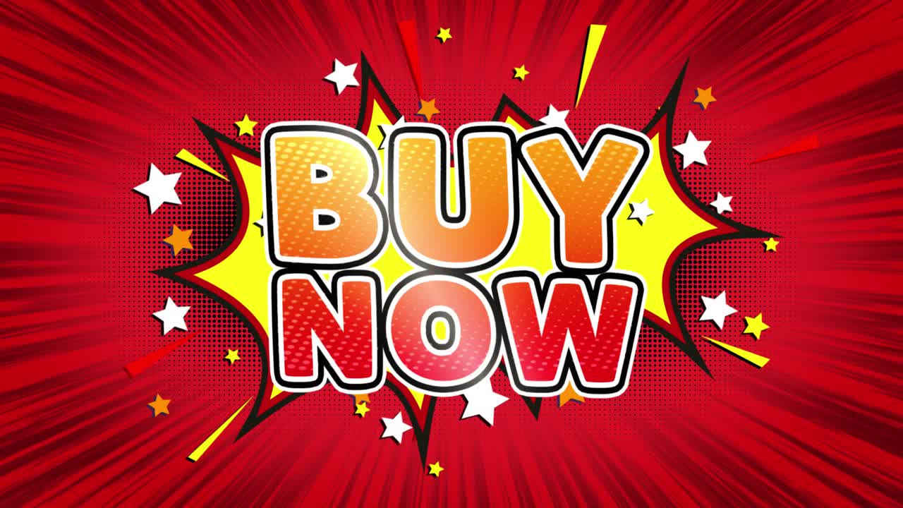 Buy Now Comic Graphic Design