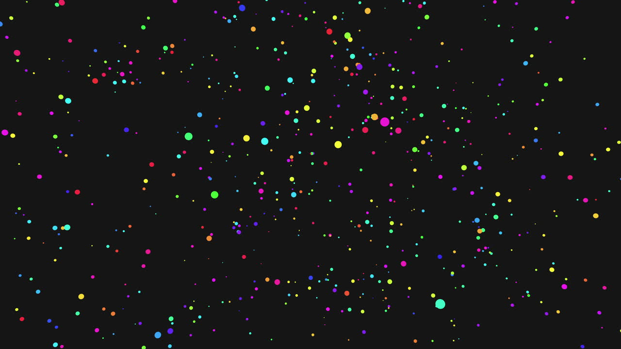 Vibrant dots form intricate pattern on dark background