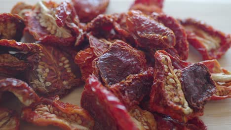 close-up of sun-dried tomatoes