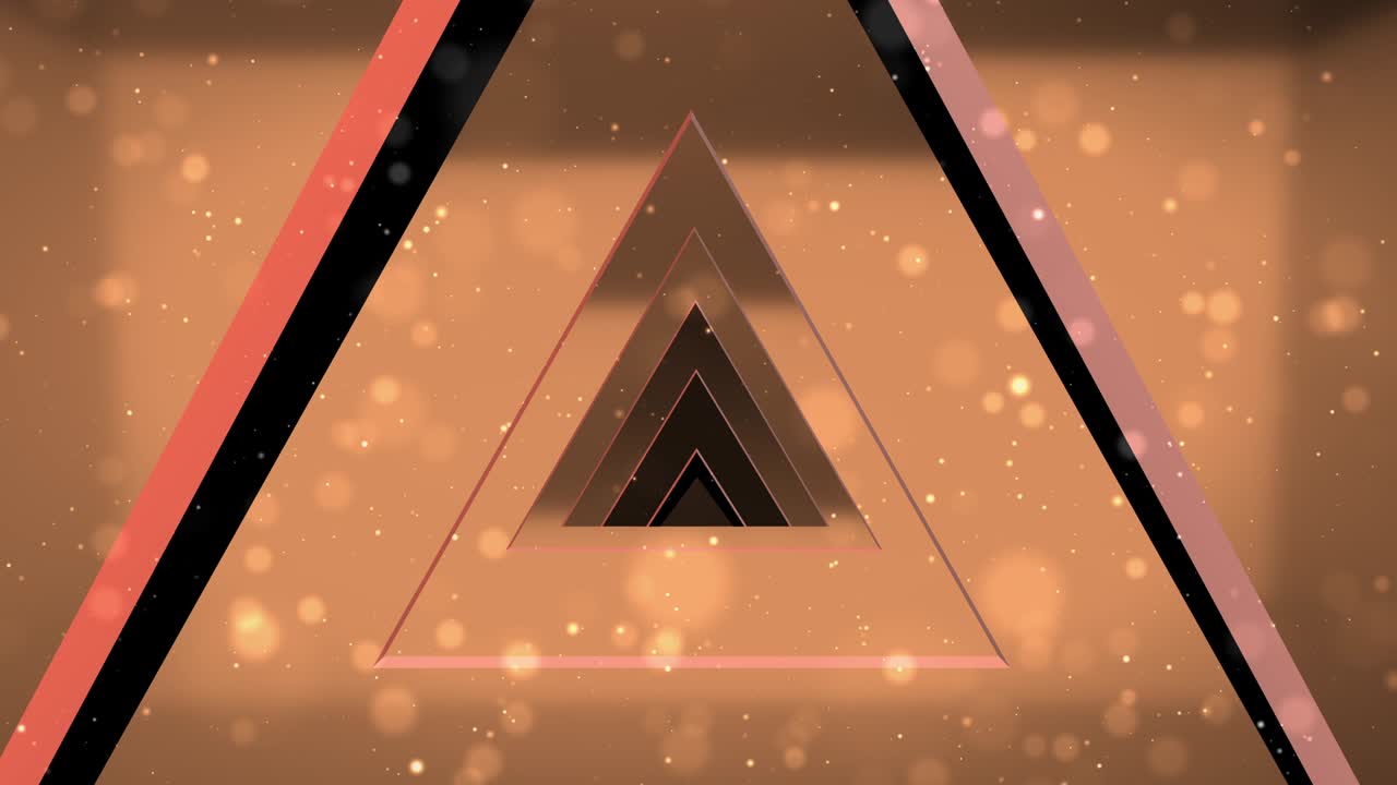 triángulo naranja para el túnel de amor para el bucle