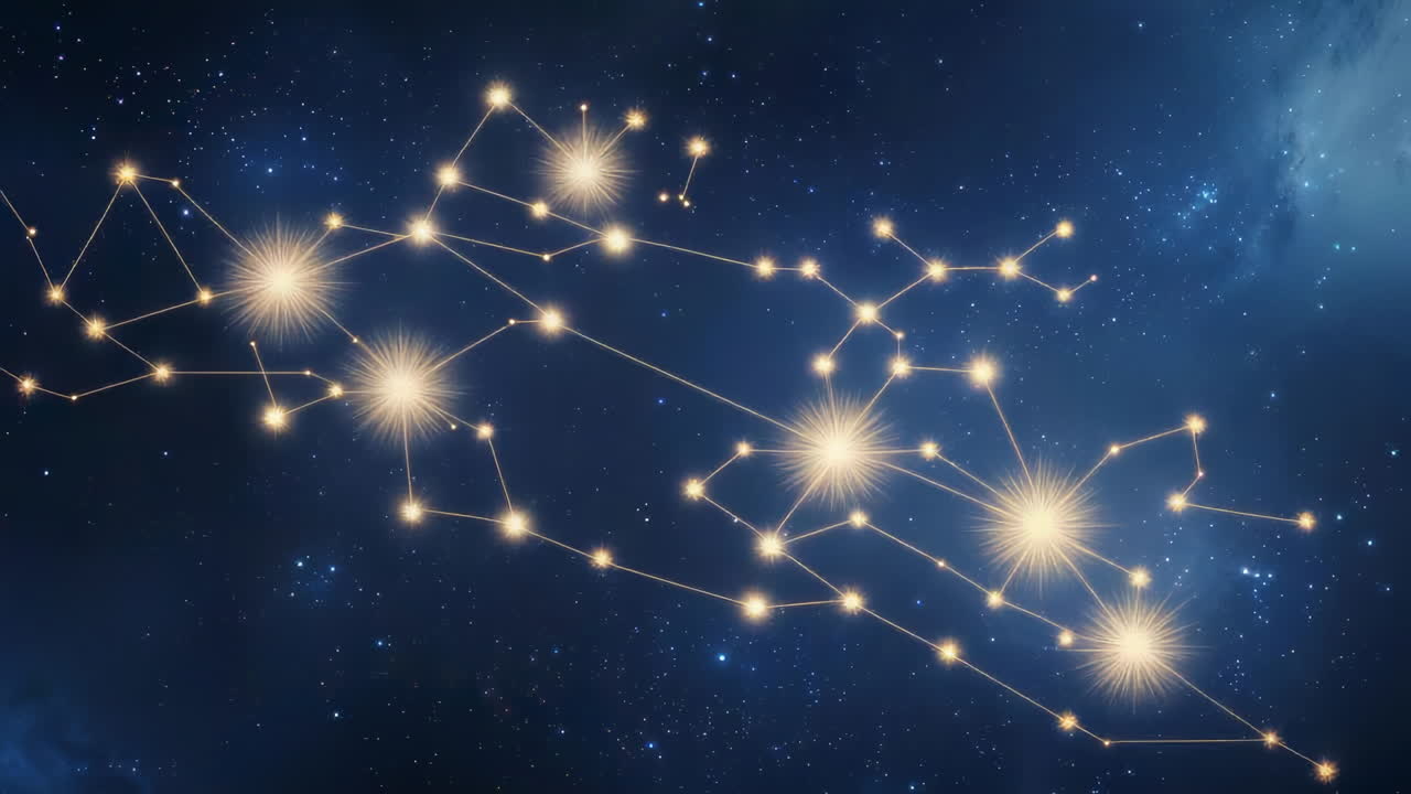 Abstract Constellation Pattern in Space