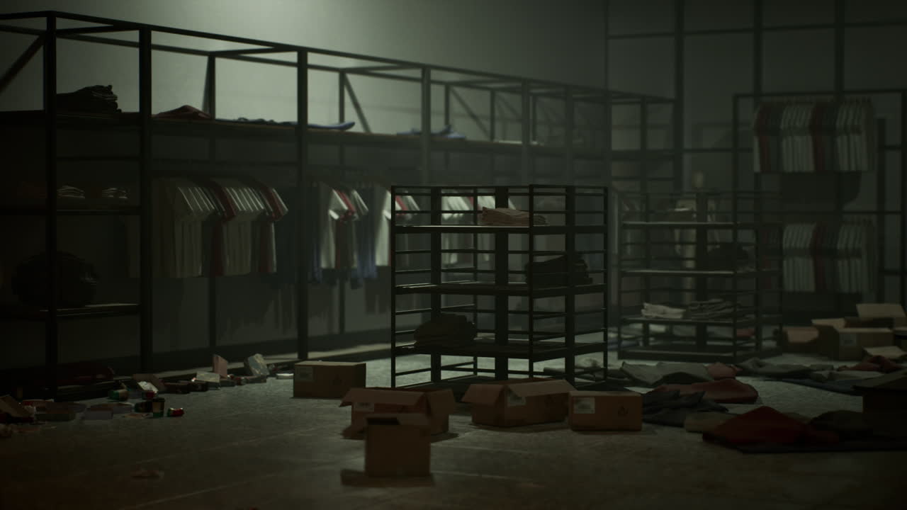 Thieves wreak havoc in a retail store leaving chaos and destruction behind