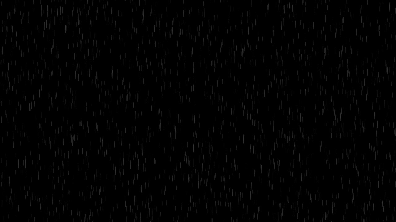 Heavy vertical wall of rain falling in front of camera