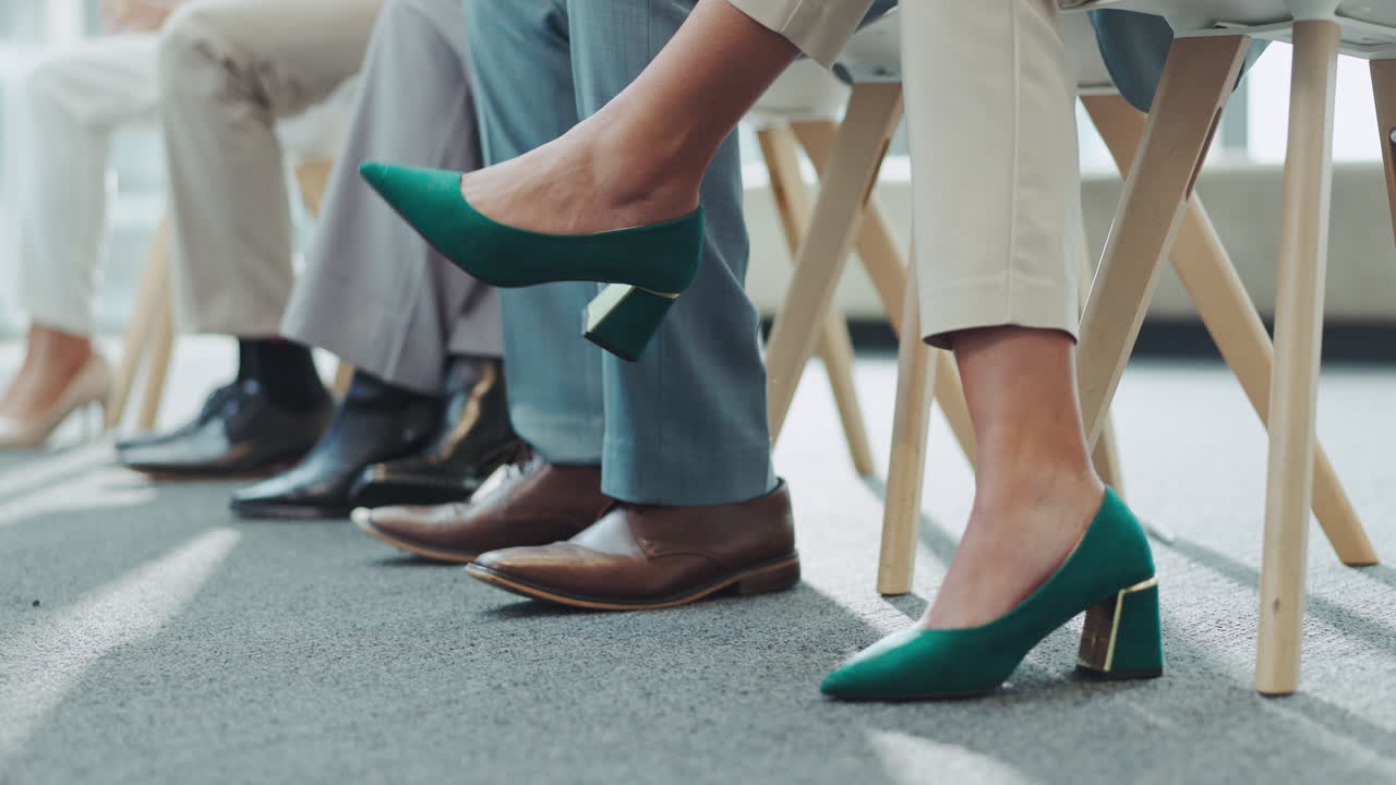 사업가, 클로즈업과 신발