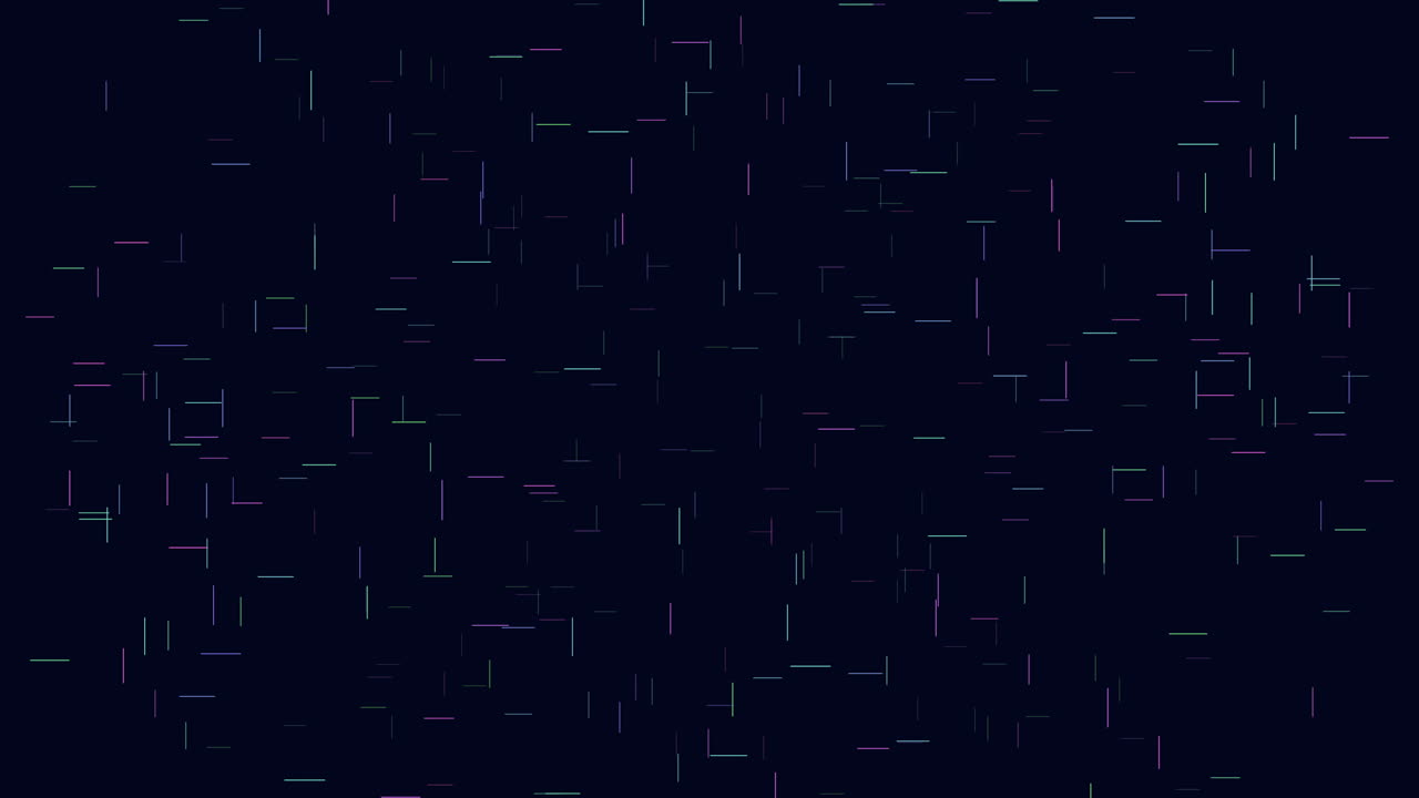 Abstract futuristic background with glowing data streaks and scanline particles on a dark blue backdrop, ideal for tech, cybersecurity, and network visuals