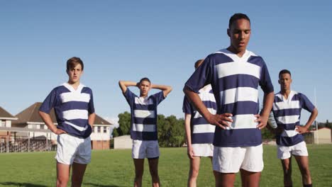 Rugby-players-standing-on-the-field