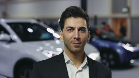 man at a car show