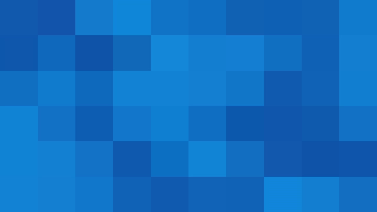 Dynamic Blue Checkered Mosaic Background with Smooth Color Transitions and Pixelated Effect