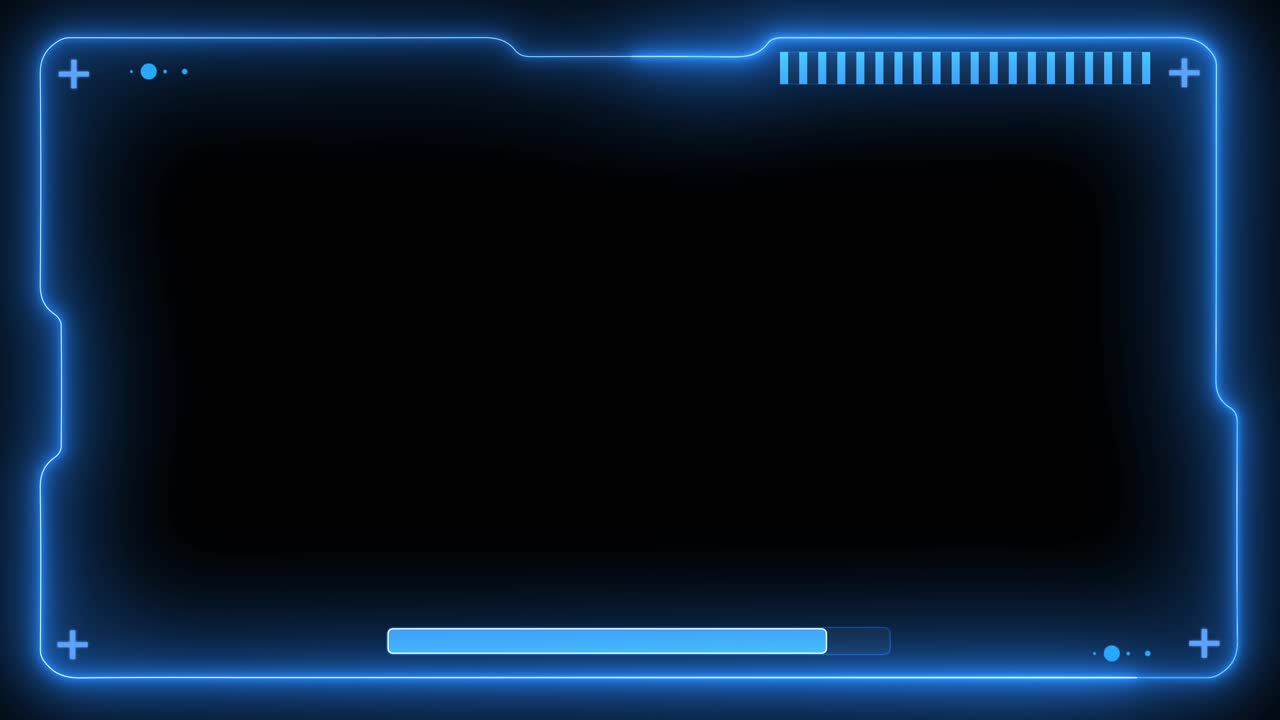 4k hud blue futuristic elements virtual hi technology future frame background animatin poor