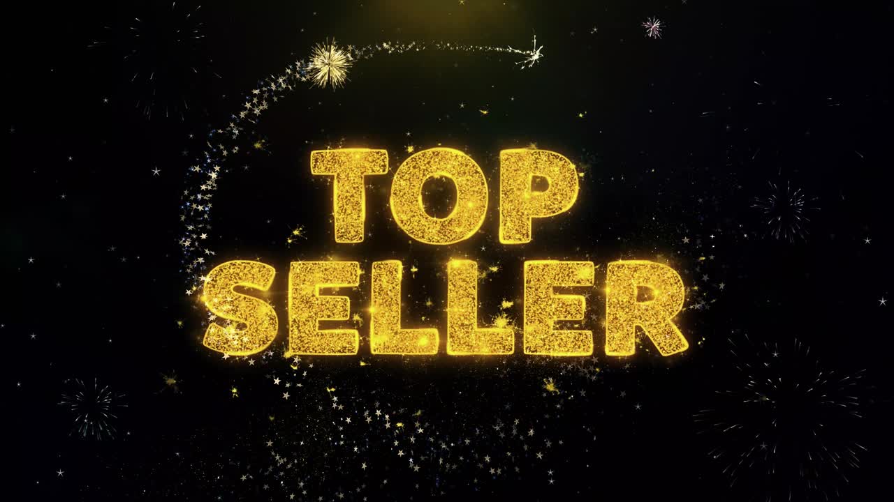 Top Seller Graphic with Fireworks