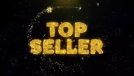 top seller graphic with fireworks