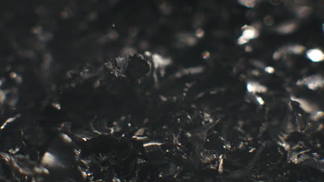 metal fillings close-up shot