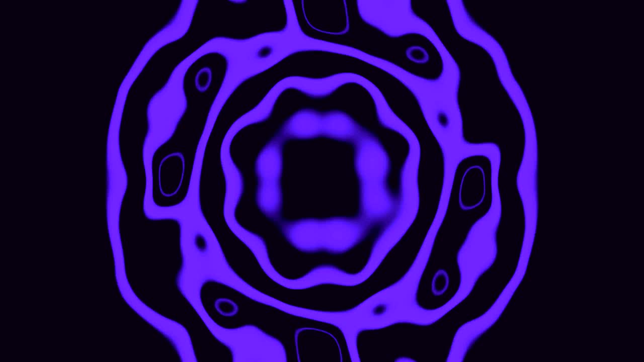 A tunnel video loop with a seamless motion background. Shapes transform and shift while colors blend into each other. This design serves as a dynamic screensaver or live wallpaper