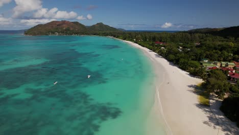 bay with tropical beach in seychelles