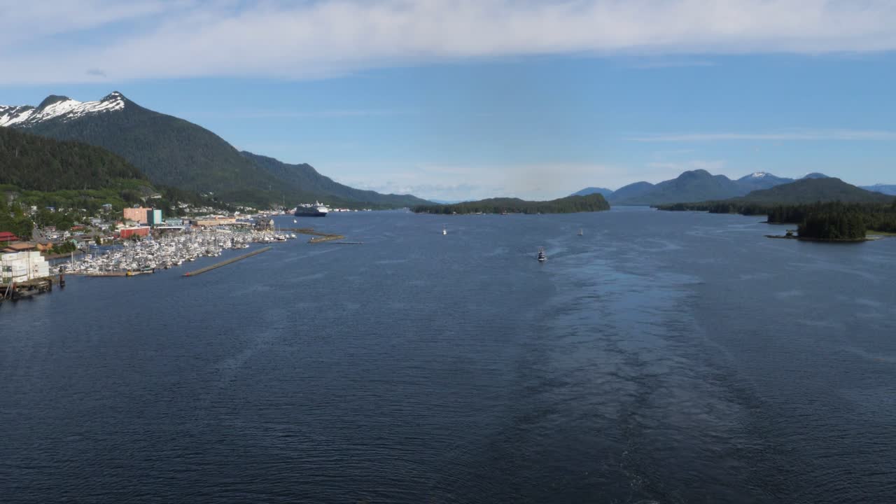 Tongass Narrows, Sailing out from Ketchikan, Alaska.