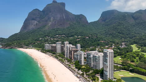 Sao-Conrado-Strand-In-Der-Innenstadt-Von-Rio-De-Janeiro,-Rio-De-Janeiro,-Brasilien