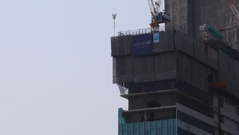 time-lapse of a building under construction