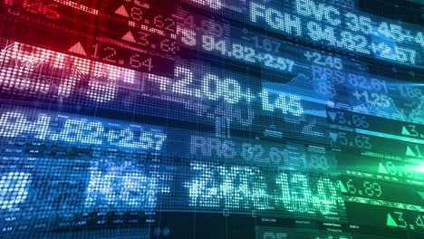 stock market tickers - digital data display background