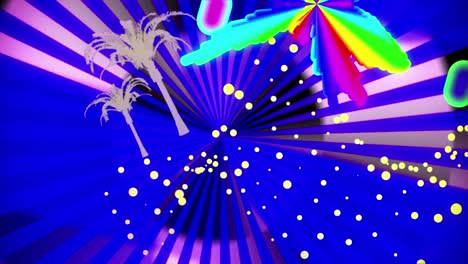 espectro de la música vintage vj bucle