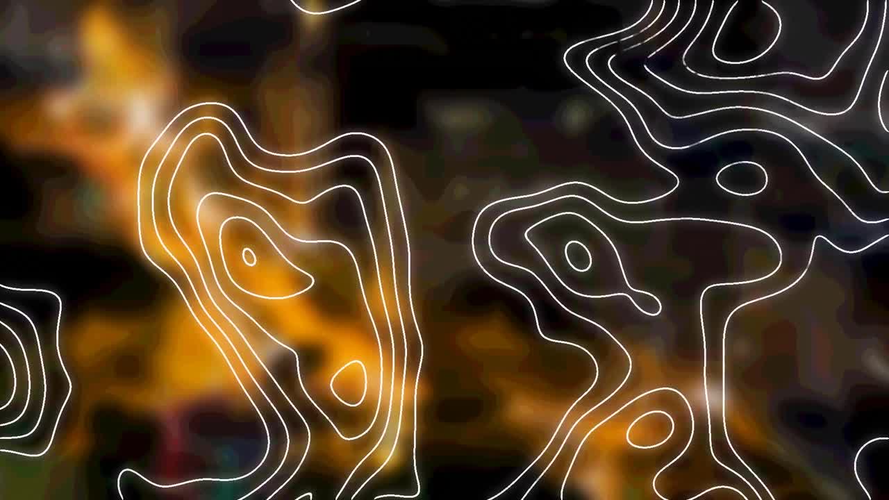 animación de líneas blancas en movimiento sobre el paisaje urbano