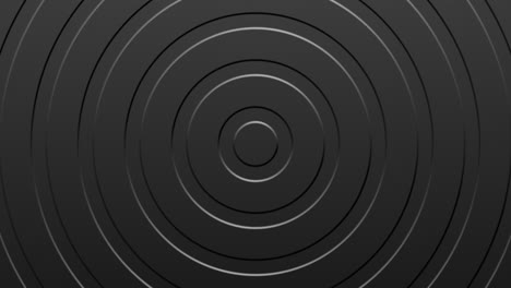 fondo oscuro animado abstracto. círculos indentados moviéndose hacia afuera. 4k listo para bucle