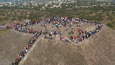 aerial: teotihuacan, mexico, pyramids