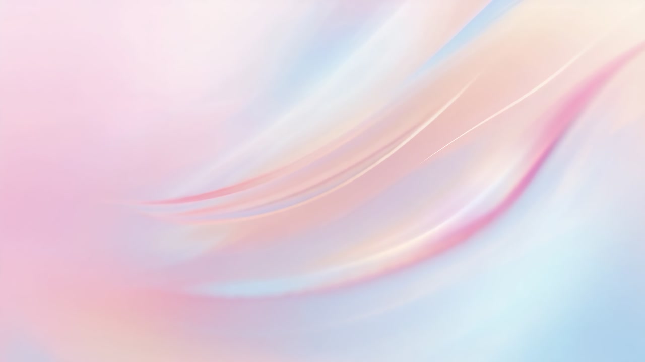 Playback starting, pastel swirl pattern shifting slowly on screen, shimmering curved bands as loop