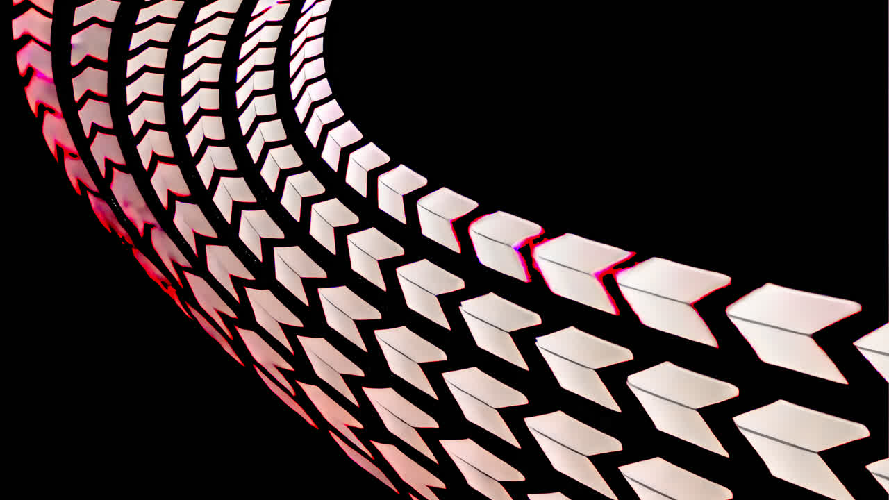 Arrow tracks animated overlay, transparent 4K video, alpha channel, ProRes 4444