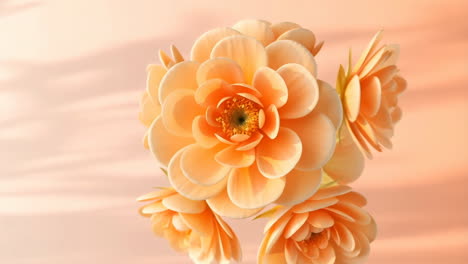 bouquet of peach and orange roses