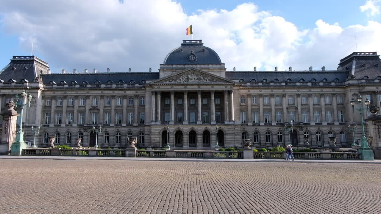 Royal Palace of Brussels at daylight. Belgium landmark buildings
