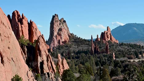garden of the gods rocky landscape and hoodoos, colorado springs, colorado