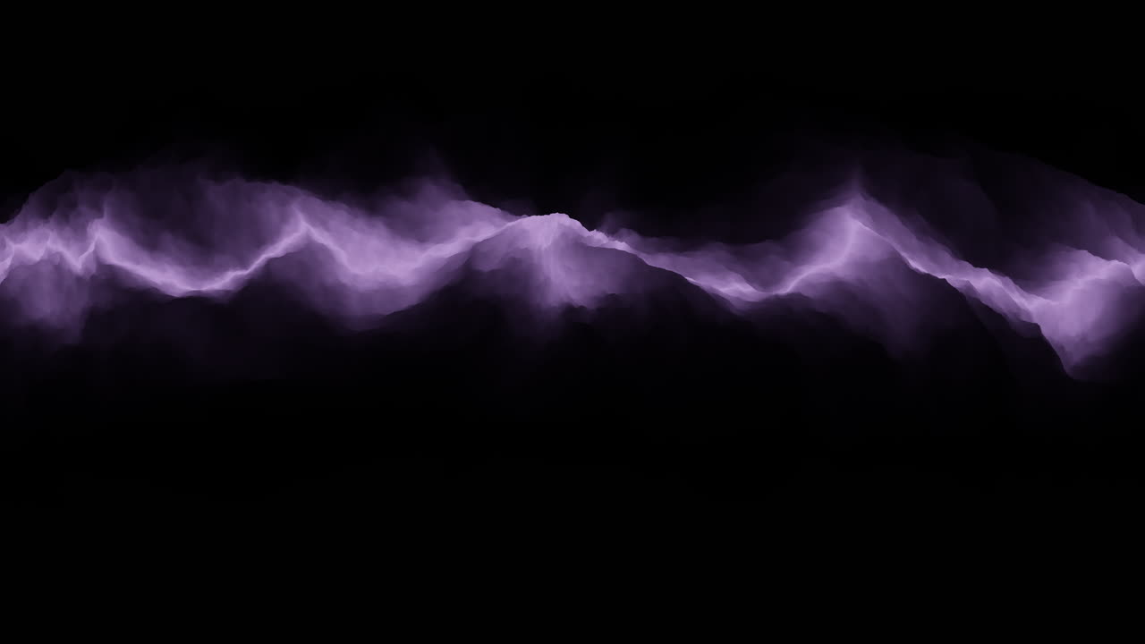 A striking purple lightning bolt against a dark background, ideal for adding dramatic visual effects in videos or animations, capturing attention and intensity