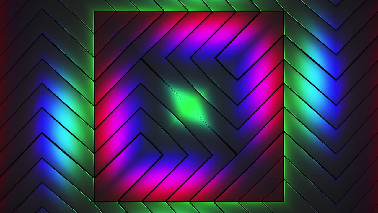 patrón geométrico de neón abstracto