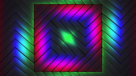 patrón geométrico de neón abstracto
